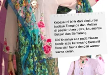 Kenali Kebaya Encim Khas Perempuan Berawi
