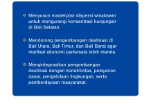 Tiga Arah Utama Pengembangan Wisata Bali