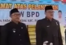 Sekda Bengkulu Selatan Lantik PAW BPD Desa Padang Tambak