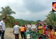 BPBD Bengkulu Selatan Salurkan Air Bersih ke Desa Telaga dalam