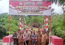 Wabup Kaur Apresiasi Polri Resmikan Jembatan Merah Putih Presisi ke-9