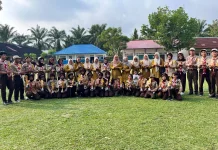 SMPN 33 Kaur Sukses Gelar Pesta Siaga Pramuka