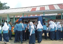 Pusda Bengkulu Selatan Kunjungi SMPN 2 Program Pusling