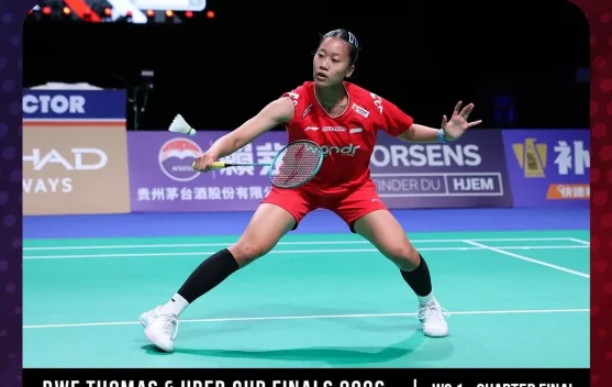 Uber Cup 2026: Putri KW Menang, Indonesia vs Denmark 1-0