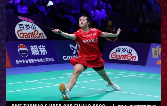 Uber Cup 2026: Dhinda Kalah, Indonesia vs Denmark 1-1