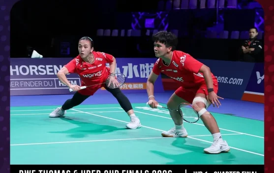 Ana/Trias Menang, Bawa Indonesia Unggul 2-1 Atas Denmark di Uber Cup 2026