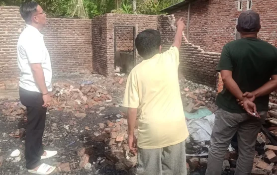 Mardianto Kunjungi Korban Kebakaran Tanjung Beringin Kaur