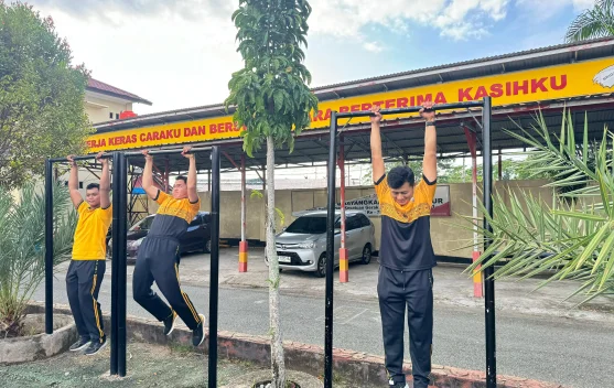 Wujudkan Personel Prima, Polres Kaur Gelar Tes Kesamaptaan Jasmani