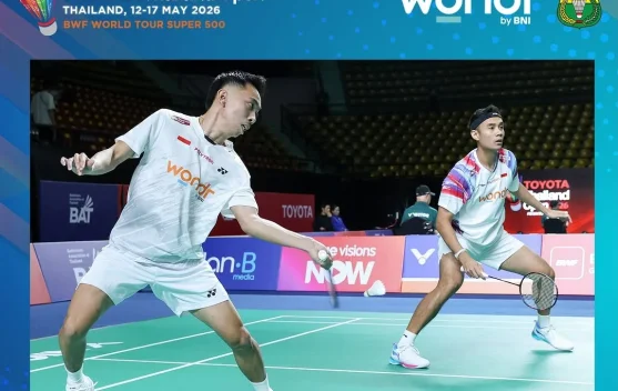 Thailand Open 2026 : Bagas/Putra Disingkirkan Unggulan Pertama
