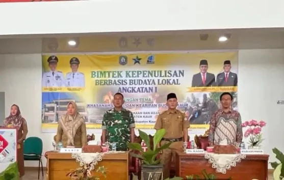 Babinsa Koramil Kaur Selatan Hadiri Bimtek Penulisan Berbasis Budaya