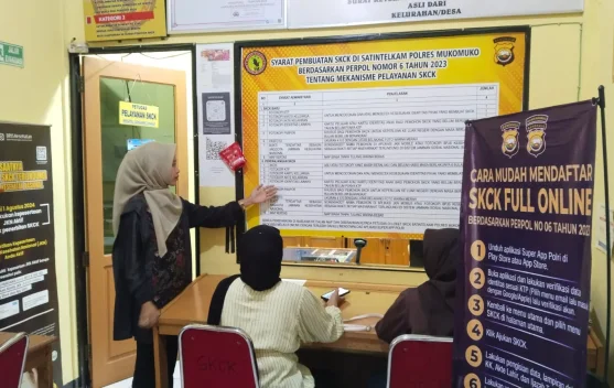 Antusias Warga Urus SKCK di Polres Mukomuko untuk Dukung Pencarian Kerja