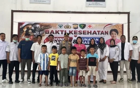Polres Kaur Gelar Donor Darah dan Sunat Massal, Wujud Kepedulian di Hari Bhayangkar