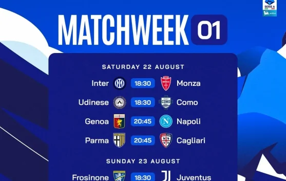 Liga Italia Serie A 2026/2027 Mulai Agustus 2026