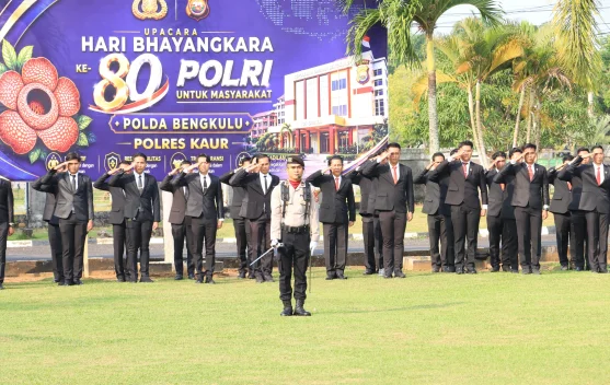 Hari Bhayangkara ke-80, Polres Kaur Gelar Upacara dan Syukuran