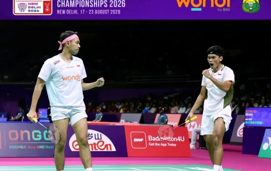 Fajar/Fikri ke Perempat Final Kejuaraan Dunia Badminton 2026