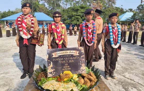 SMPN 8 Kaur Sambut Kepulangan Peserta Jamnas