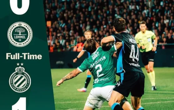 Takluk 0-1 Dari Club Brugge, Pelupessy dan Kolega Tertahan di Papan tengah Klasemen
