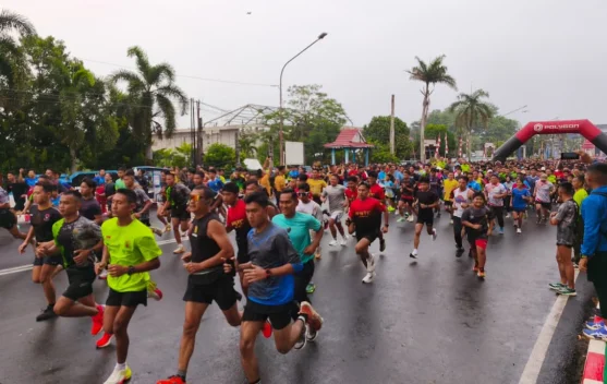 Fun Run HUT ke-81 TNI Semarakkan Kota Bengkulu, Libatkan Seribu Peserta