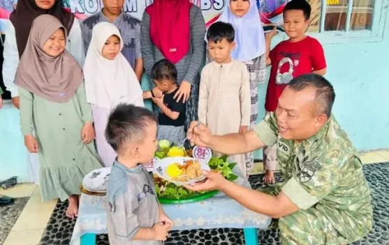 HUT TNI, Kodim Bengkulu Selatan Santuni Panti Asuhan