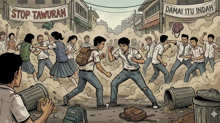 Pelaku Tawuran Ramadan Akan Dibina Pesantren Kilat Depok