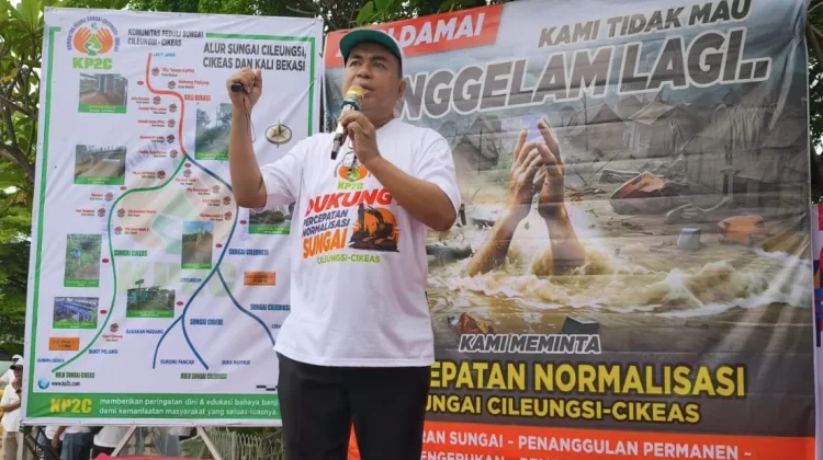 KP2C Mendorong Percepatan Pembangunan Kolam Retensi di Tlanjung Udik