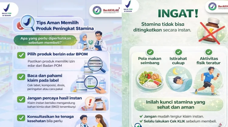 BPOM Bogor Ingatkan Bahaya Klaim Instan pada Produk Peningkat Stamina