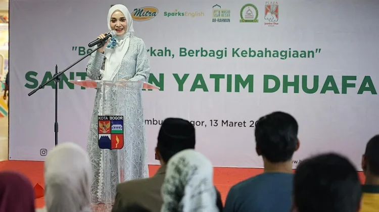 Santunan Yatim, Ketua TP-PKK Kota Bogor Ajak Warga Tebar Kebaikan