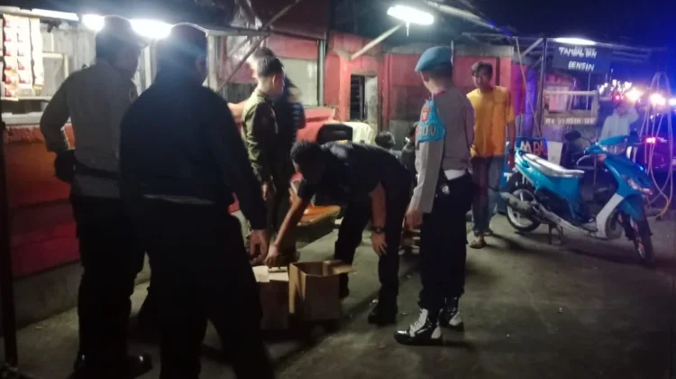 Polsek Cijeruk Sita dan Amankan Puluhan Botol Miras
