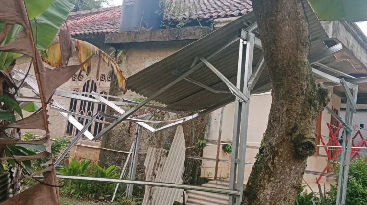 Cuaca Ekstrim Mengakibatkan 4 Rumah di Rumpin Bogor Rusak