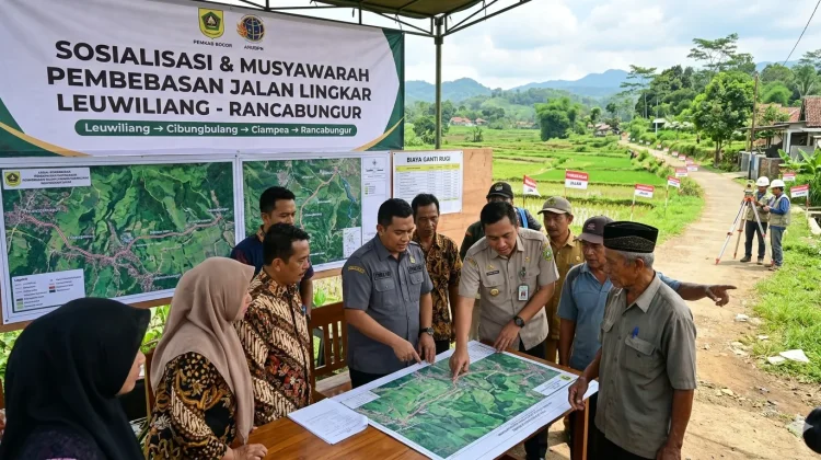 Pembebasan Jalan Lingkar Leuwiliang–Rancabungur Kabupaten Bogor Segera dimulai