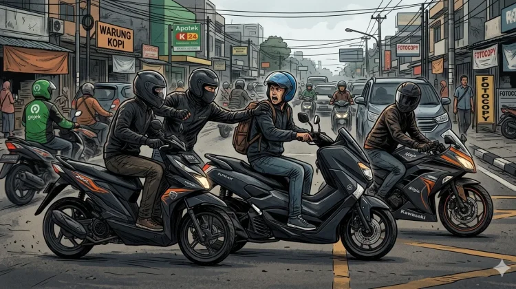 Polsek Rumpin Polres Bogor Buru Pelaku Pencuri Kendaraan Bermotor Modus Pepet