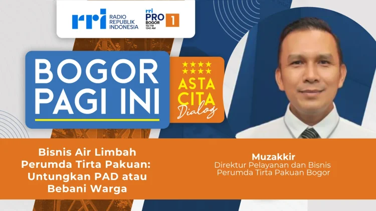 Perumda Tirta Pakuan Siapkan Skema Tarif dan Investasi Air Limbah Bertahap