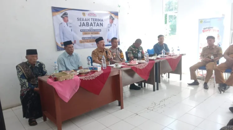 Jabatan Kepala Desa Cidokom Kecamatan Rumpin Diserah Terimakan