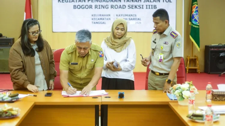 Pemkot Bogor Tuntaskan Penandatanganan Pelepasan Aset untuk BORR Seksi III B