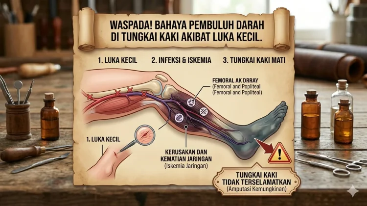 Waspadai Gangguan Aliran Darah di Tungkai Kaki akibat Luka Kecil