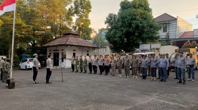 Polsek Ciomas Apel Gabungan Amankan Malam Takbir Idul Adha 1447 H