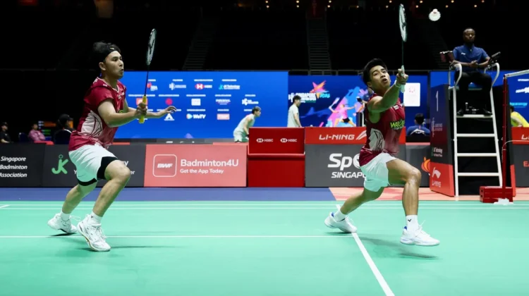 Kalah Dua Gim Langsung, Langkah Sabar/Reza Terhenti di 16 Besar Singapore Open 2026