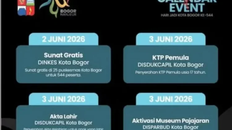 Pemkot Bogor Rilis Rangkaian Hari Jadi Bogor ke-544 Tahun 2026