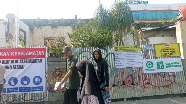Gedung Denkesyah RS Salak yang Terbakar Mulai Dibangun Kembali
