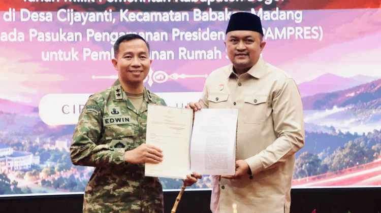 Pemkab Bogor Hibahkan Lahan untuk Rusun Paspampres di Babakan Madang