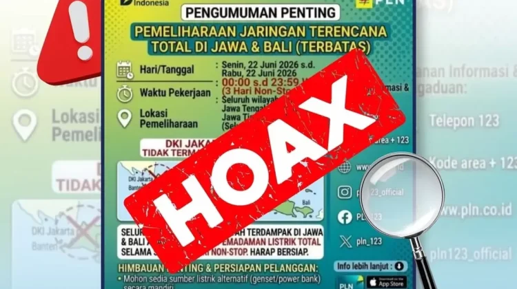 PLN Pastikan Informasi Pemadaman Listrik Jawa-Bali Hoaks