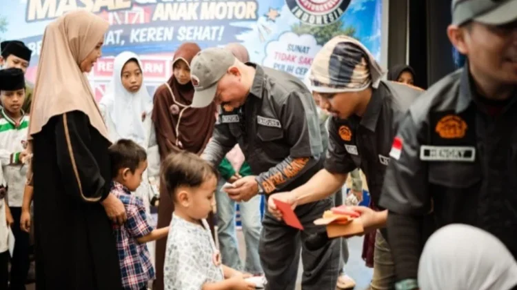 Dari Jalanan menuju Kebaikan, Anak Motor Rangkul Anak-Anak dalam Aksi Sosial