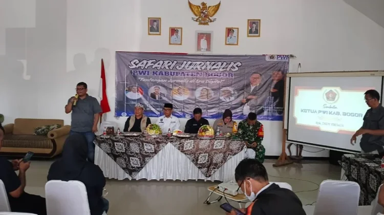 Safari Jurnalis PWI Kabupaten Bogor Perkuat Sinergi Pers dan Pemerintah Desa
