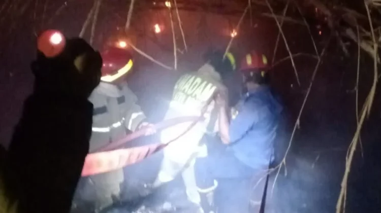 Pohon Bambu Terbakar Nyaris Hanguskan Gereja di Cileungsi Bogor