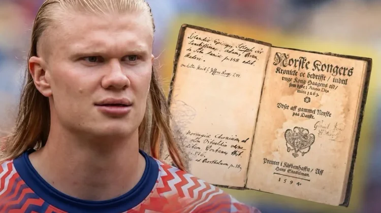 Erling Haaland Donasikan Buku Langka Sejarah Viking untuk Perpustakaan