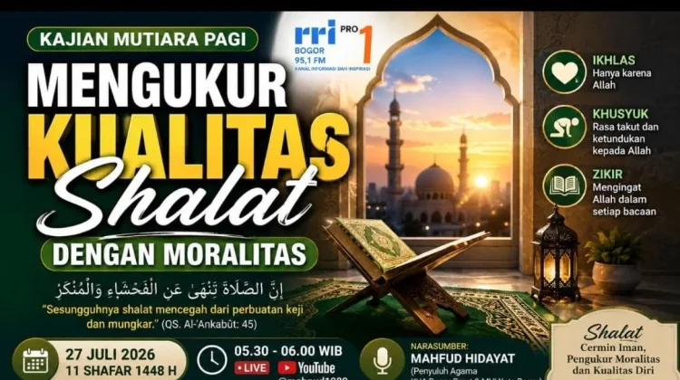K.H. Mahfud Hidayat: 'Mengukur Kualitas Salat dengan Moralitas'