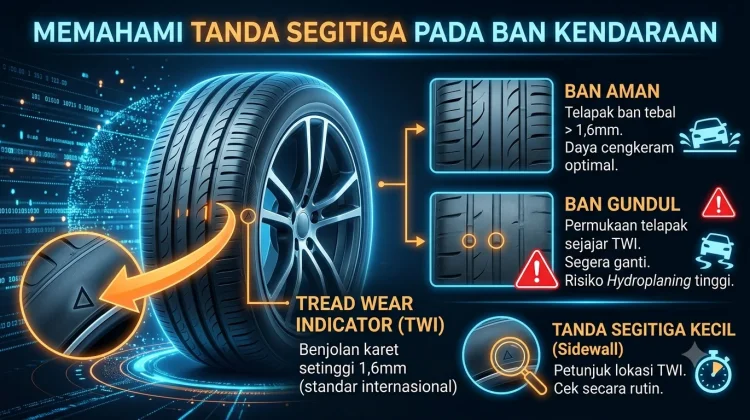 Waspada Ban Gundul, Cek Arti Tanda Segitiga di Ban