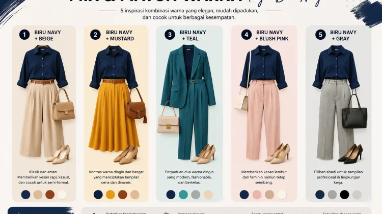 Panduan Padu Padan Warna Biru untuk Tampil Stylish