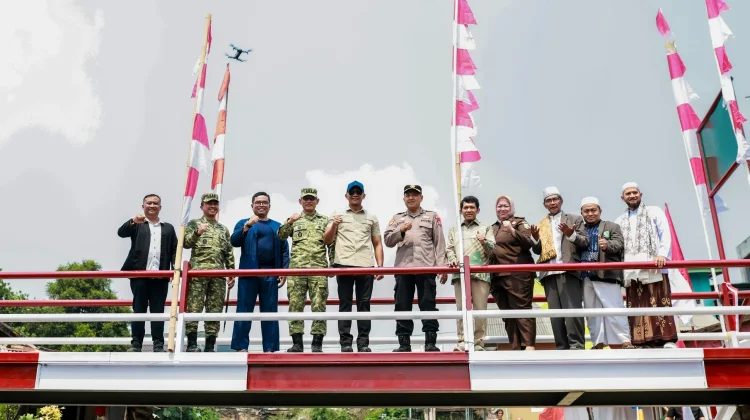 TNI AD Bangun Jembatan, Perkuat Akses Warga Kota Bogor