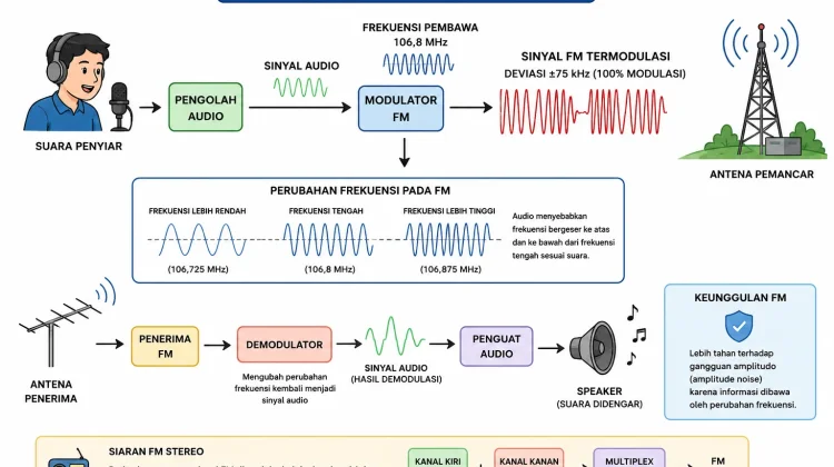 Mengenal Teknologi Modulasi FM, Cara Suara Diubah Menjadi Sinyal Radio